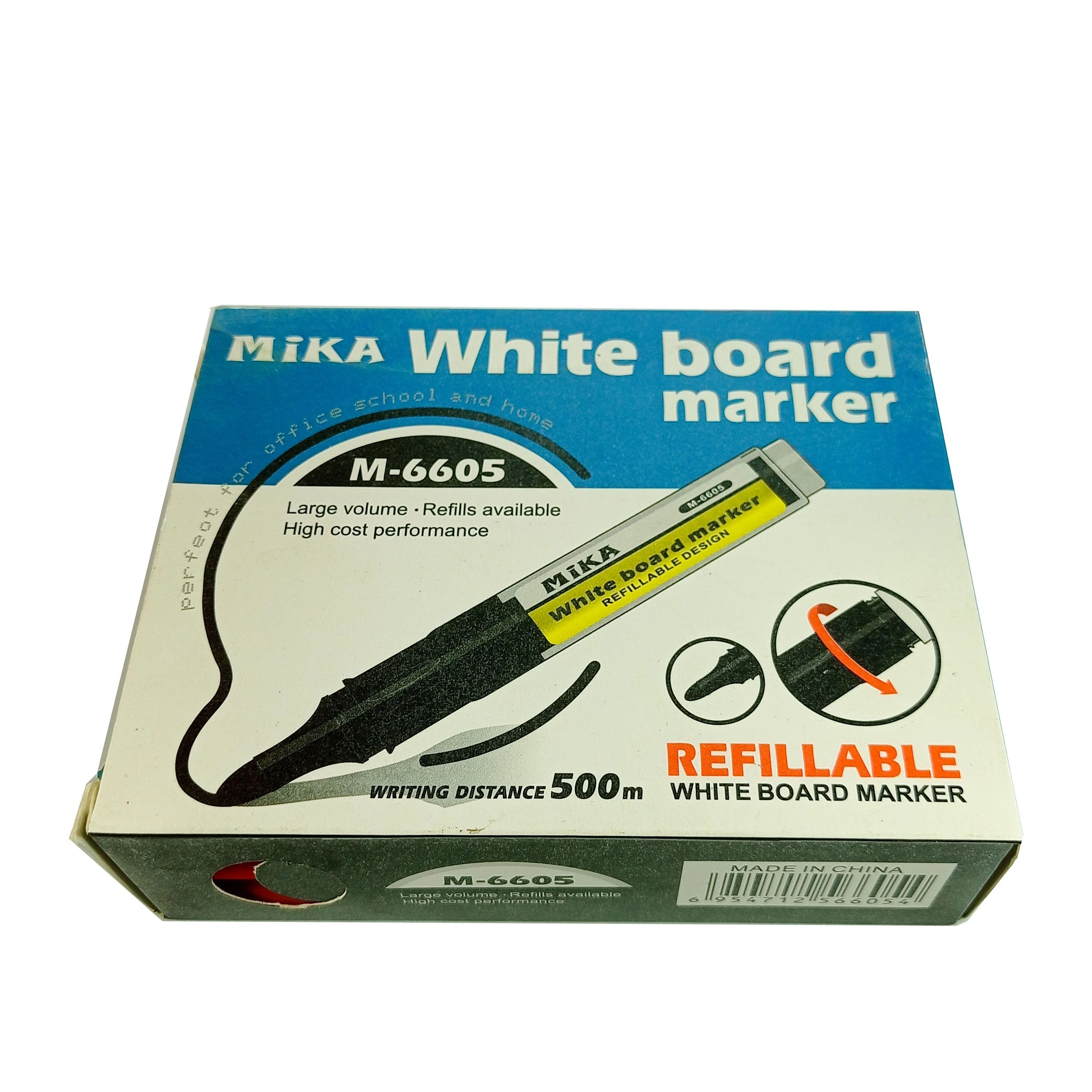 Mika Whiteboard Marker red M-6605 (Pack Of 12Pcs)