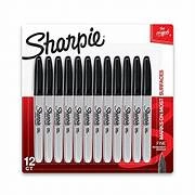 Pointline Permanent Marker Black (Pack 12 Pcs)